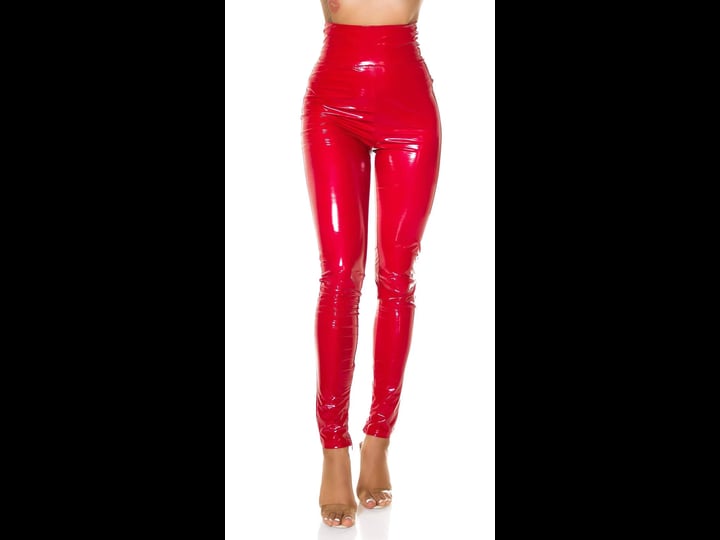 koucla-latex-look-super-high-waisted-leggings-red-1