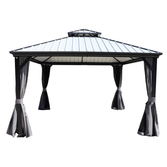 kozyard-caesar-12-ft-x-12-ft-dark-gray-double-roof-permanent-hardtop-aluminum-gazebo-with-netting-an-1
