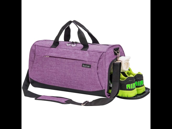 kuston-sports-gym-bag-with-shoes-compartment-travel-duffel-bag-for-men-and-women-purple-1