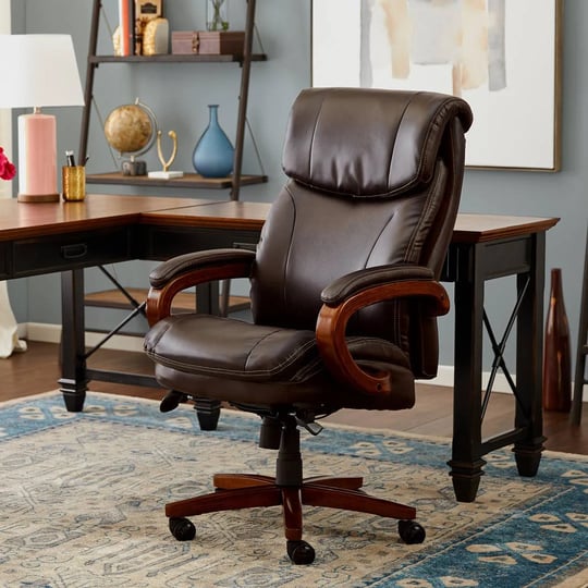 la-z-boy-big-tall-air-bonded-leather-executive-chair-vino-brown-1