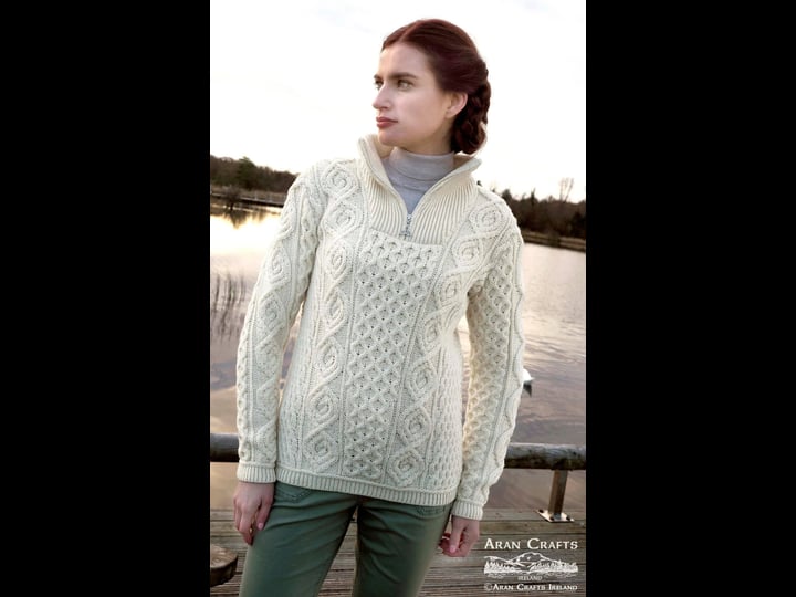 ladies-headford-merino-wool-half-zip-sweater-natural-1