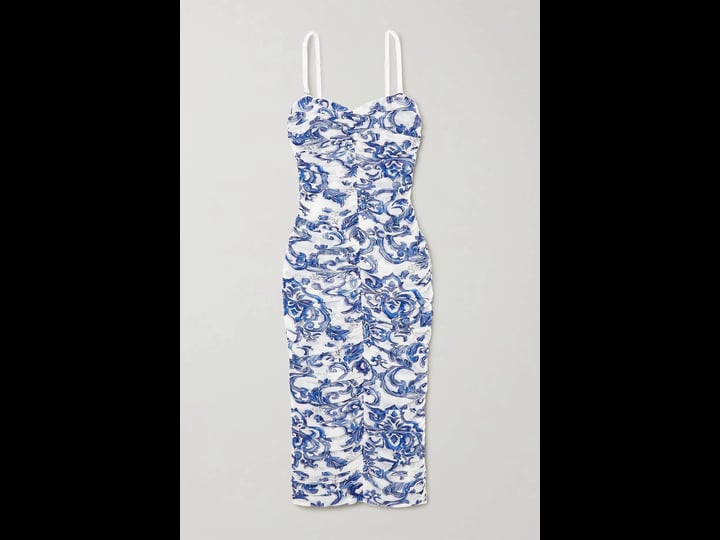 lagence-womens-caprice-strapless-ruched-midi-dress-white-mediterranean-size-15