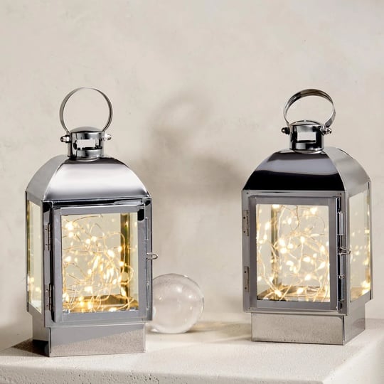 lamplust-silver-metal-decorative-lantern-with-fairy-lights-set-of-2-8-inch-battery-operated-30-warm--1
