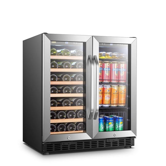 lanbo-70-can-33-bottle-dual-zone-under-counter-wine-refrigerator-and-beverage-cooler-30-inch-width-1