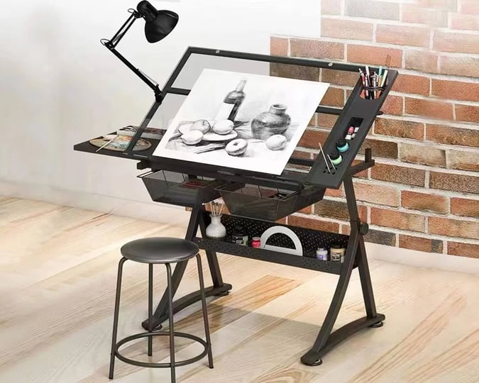 landpink-glass-drafting-table-art-desk-adjustable-professhional-artwork-drawing-desk-glass-topped-ar-1