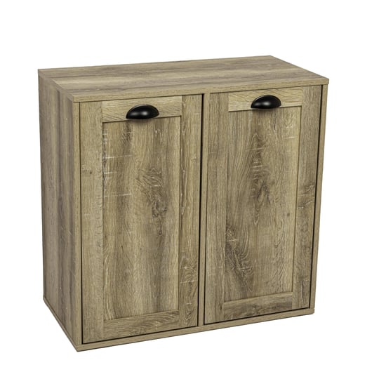 laundry-sorter-cabinet-oak-finish-gray-1