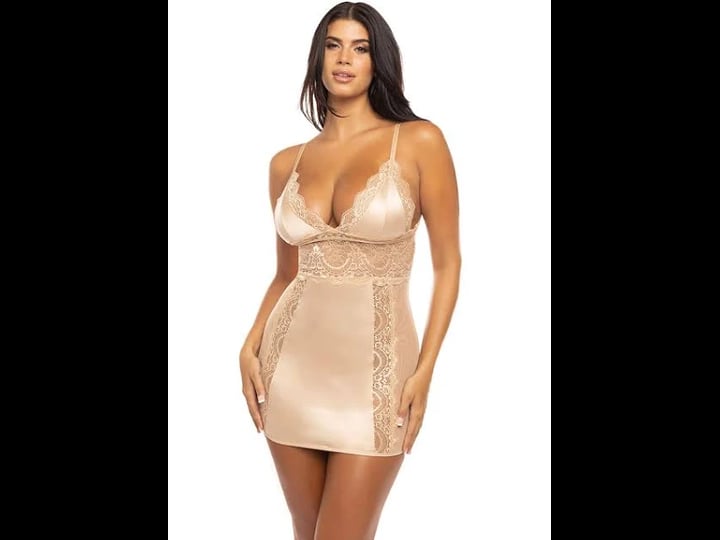 laura-satin-babydoll-dress-frosted-almond-xl-1
