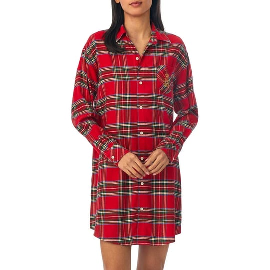 lauren-ralph-lauren-womens-long-sleeve-his-shirt-sleepshirt-red-plaid-size-m-1
