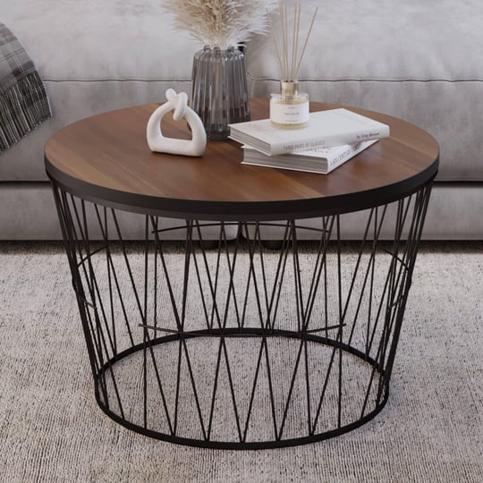 lavish-home-round-metal-geometric-coffee-table-brown-black-1