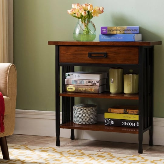 leick-ironcraft-foyer-bookcase-with-drawer-storage-1
