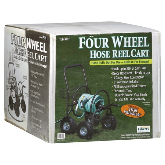 liberty-garden-hose-reel-cart-four-wheel-1