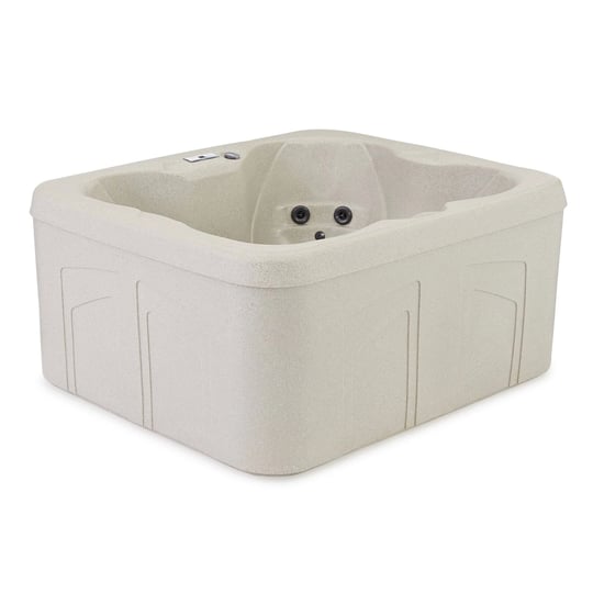 lifesmart-spas-4-person-plug-play-square-hot-tub-spa-w-13-jets-cover-beige-1