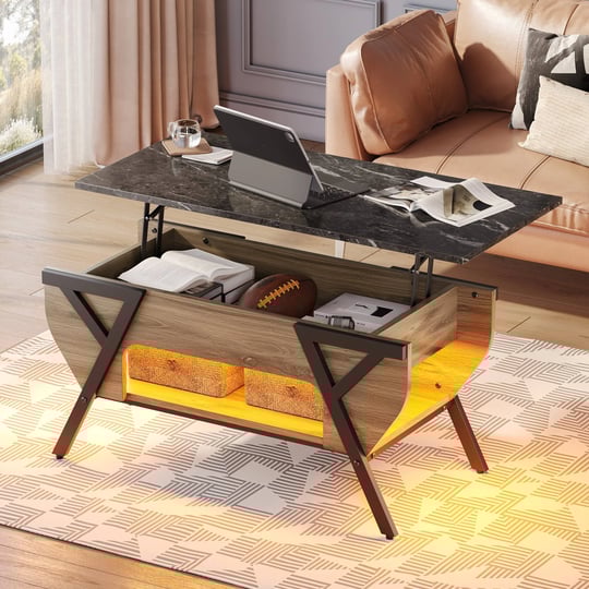 lift-top-coffee-table-with-led-light-and-storage-shelf-pinewood-1
