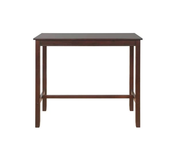 linon-claridge-brown-transitional-bar-table-wood-veneer-with-brown-rubberwood-wood-base-23-75-in-l-x-1