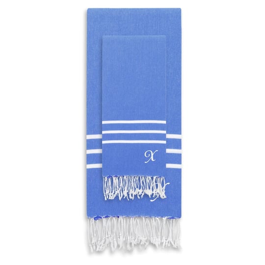 linum-home-textiles-alara-personalized-turkish-pestemal-2-piece-towel-set-royal-blue-1