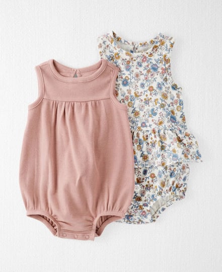 little-planet-by-carters-baby-girls-organic-cotton-bubble-bodysuits-pack-of-2-multi-size-24-months-1