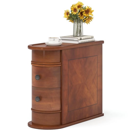 little-tree-wood-end-table-with-2-drawers-sofa-side-table-no-assembly-required-vintage-slim-nightsta-1