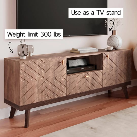 living-skog-alba-beige-tv-stand-console-with-drawer-fits-tvs-up-to-65-in-with-wood-legs-mid-century--1