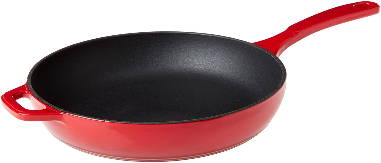 lodge-cast-iron-ec11s43-11-skillet-red-1