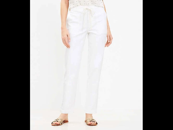 loft-utility-jogger-pants-in-twill-size-6-white-womens-1