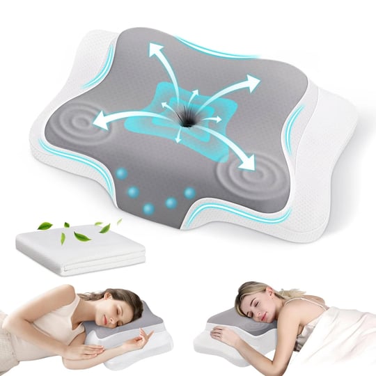 lopsch-cervical-contour-memory-foam-pillow-with-replacement-pillowcaseergonomic-orthopedic-neck-supp-1