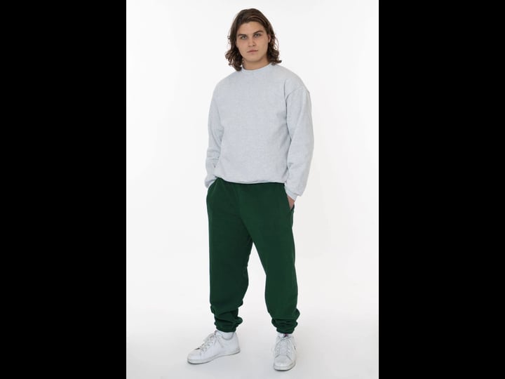 los-angeles-apparel-polar-fleece-sweatpant-for-men-in-forest-green-size-large-1