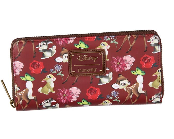 loungefly-disney-bambi-allover-print-friends-and-flowers-zip-around-wallet-1