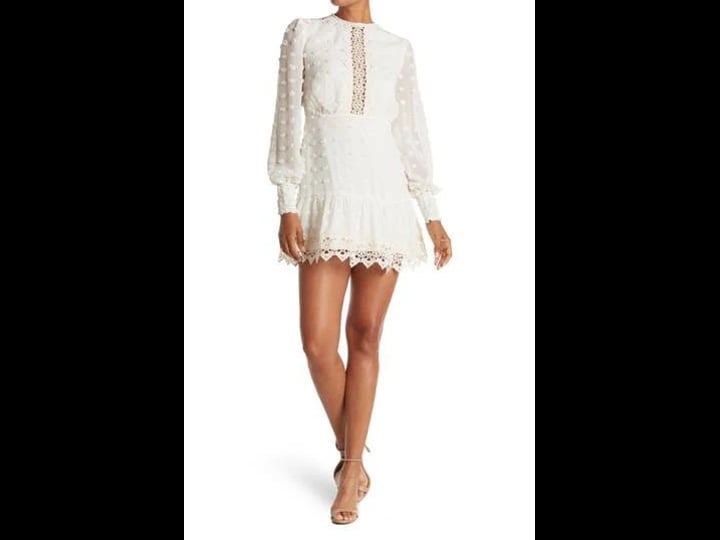 love-by-design-rina-dotted-chiffon-lace-trim-dress-in-ivory-at-nordstrom-size-small-1