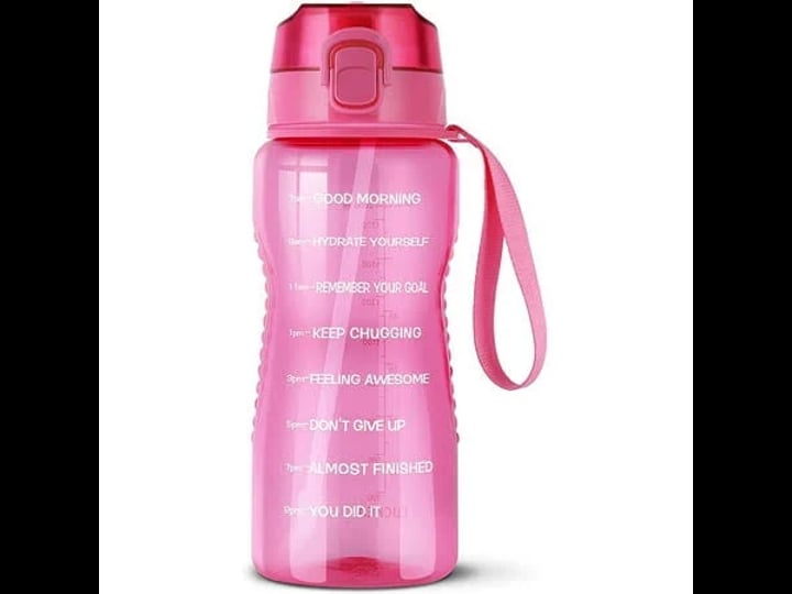 luckea-water-bottle-with-straw-half-gallon-motivational-64-oz-leakproof-pink-size-large-1