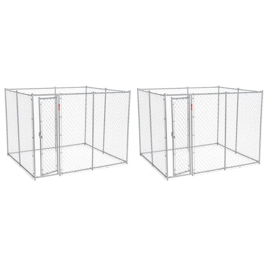 lucky-dog-10-x-5-x-6-heavy-duty-outdoor-chain-link-dog-house-kennel-2-pack-1