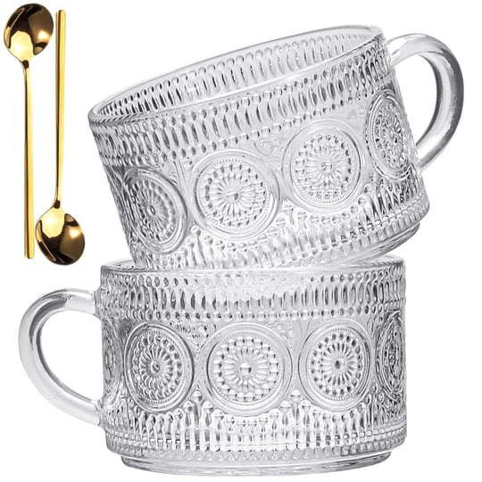 luecmo-vintage-coffee-tea-cups-2-pack-14-oz-glass-tea-coffee-mugs-clear-embossed-glass-cups-for-capp-1