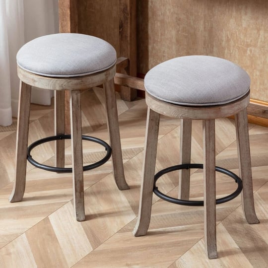 lukealon-farmhouse-linen-fabric-round-bar-stools-set-of-2-360-swivel-25-6-counter-height-stools-with-1