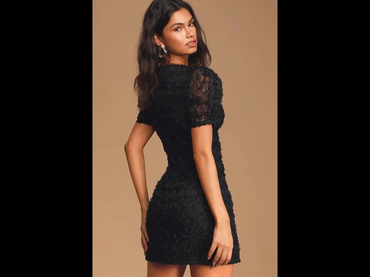 lulus-always-for-you-black-puff-sleeve-mini-dress-size-x-small-100-polyester-1