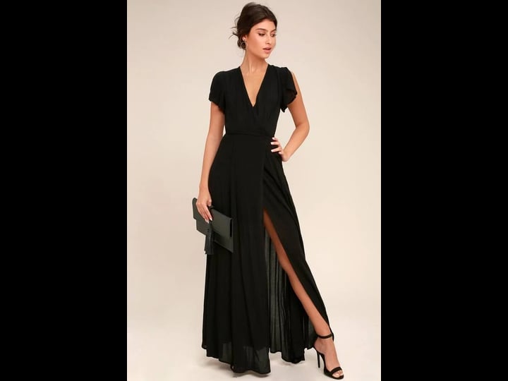 lulus-heart-of-marigold-black-wrap-maxi-dress-size-x-large-100-polyester-1