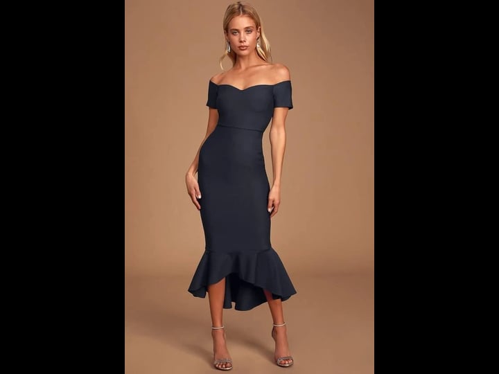 lulus-how-much-i-care-midnight-blue-off-the-shoulder-midi-dress-size-medium-100-polyester-1