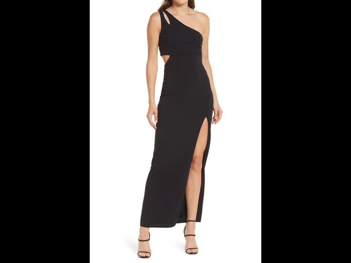 lulus-simply-beautiful-one-shoulder-column-gown-in-black-1