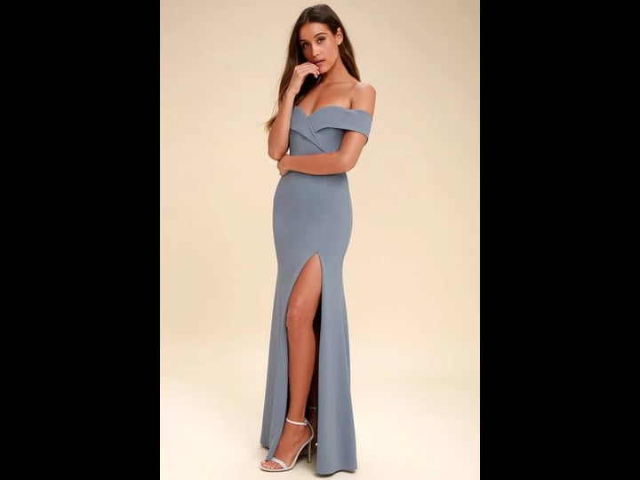 lulus-song-of-love-blue-grey-off-the-shoulder-maxi-dress-size-x-small-100-polyester-1