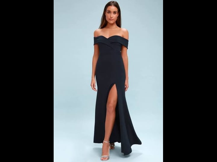 lulus-song-of-love-navy-blue-off-the-shoulder-maxi-dress-size-medium-100-polyester-1