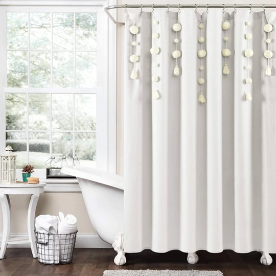 lush-decor-72-in-x-72-in-boho-pom-pom-tassel-linen-shower-curtain-off-white-single-1