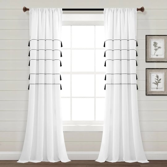 lush-decor-farmhouse-boho-stripe-woven-tassel-yarn-dyed-cotton-window-curtain-panels-white-black-42x-1