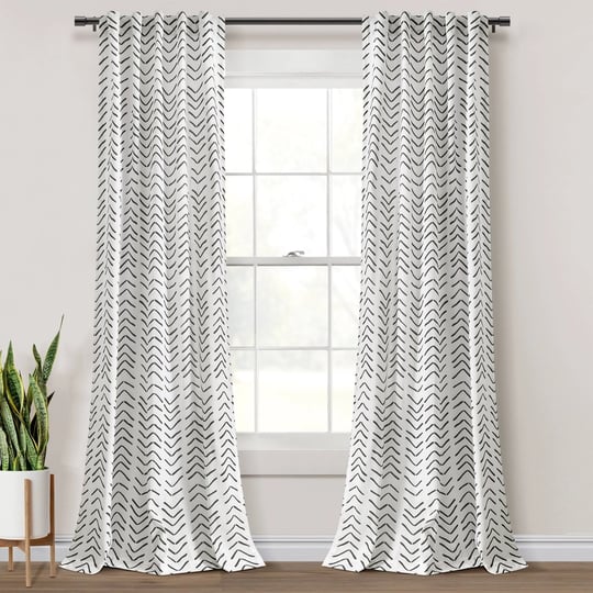 lush-decor-hygge-modern-arrow-linen-look-window-curtain-panels-black-white-40x84-set-1