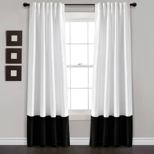 lush-decor-prima-back-tab-rod-pocket-window-curtain-panels-black-white-54x84-set-1