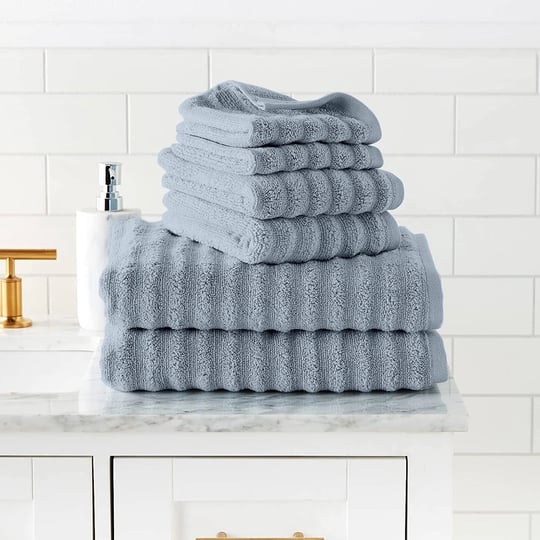 luxury-spa-collection-wavy-quick-dry-6-piece-towel-set-spa-blue-1