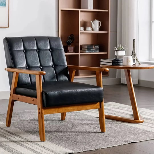 luxyhome-mid-century-modern-accent-chair-faux-leather-chair-with-solid-wood-armrest-and-legs-club-ch-1