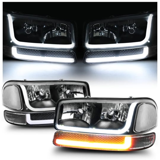 m-auto-switchback-led-tube-drl-black-housing-headlights-assembly-compatible-with-99-07-gmc-sierra-15-1