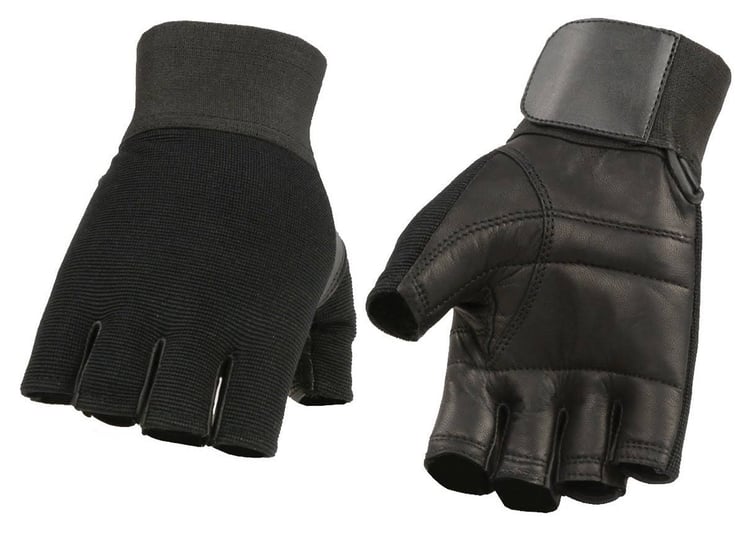 m-boss-motorcycle-apparel-bos37562-mens-black-leather-with-spandex-fingerless-gloves-size-x-large-1