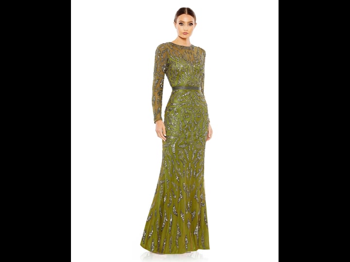 mac-duggal-beaded-long-sleeve-gown-in-olive-at-nordstrom-size-9
