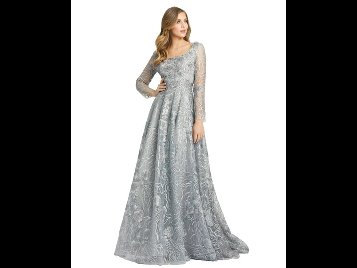 mac-duggal-dove-greyjewel-encrusted-long-sleeve-a-line-gown-size-22-dove-grey-1