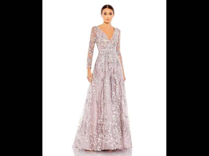 mac-duggal-lilac-embellished-long-sleeve-a-line-gown-size-6-lilac-1
