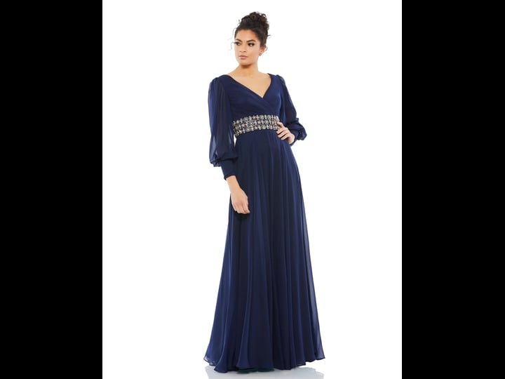 mac-duggal-womens-bishop-sleeve-wrap-over-belt-detail-flowy-gown-midnight-1